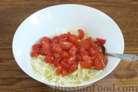 Салат из цукини с кукурузой и помидорами